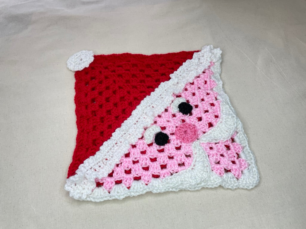 #087 Santa Pot Mat / Table Decor