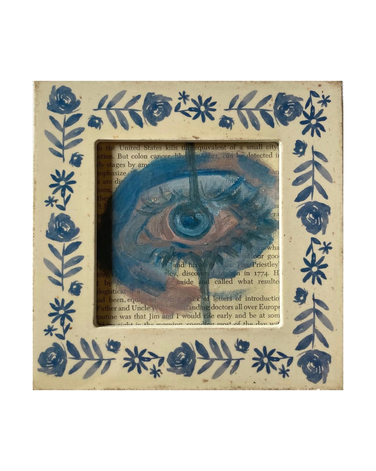 Clown eye painting pre framed
