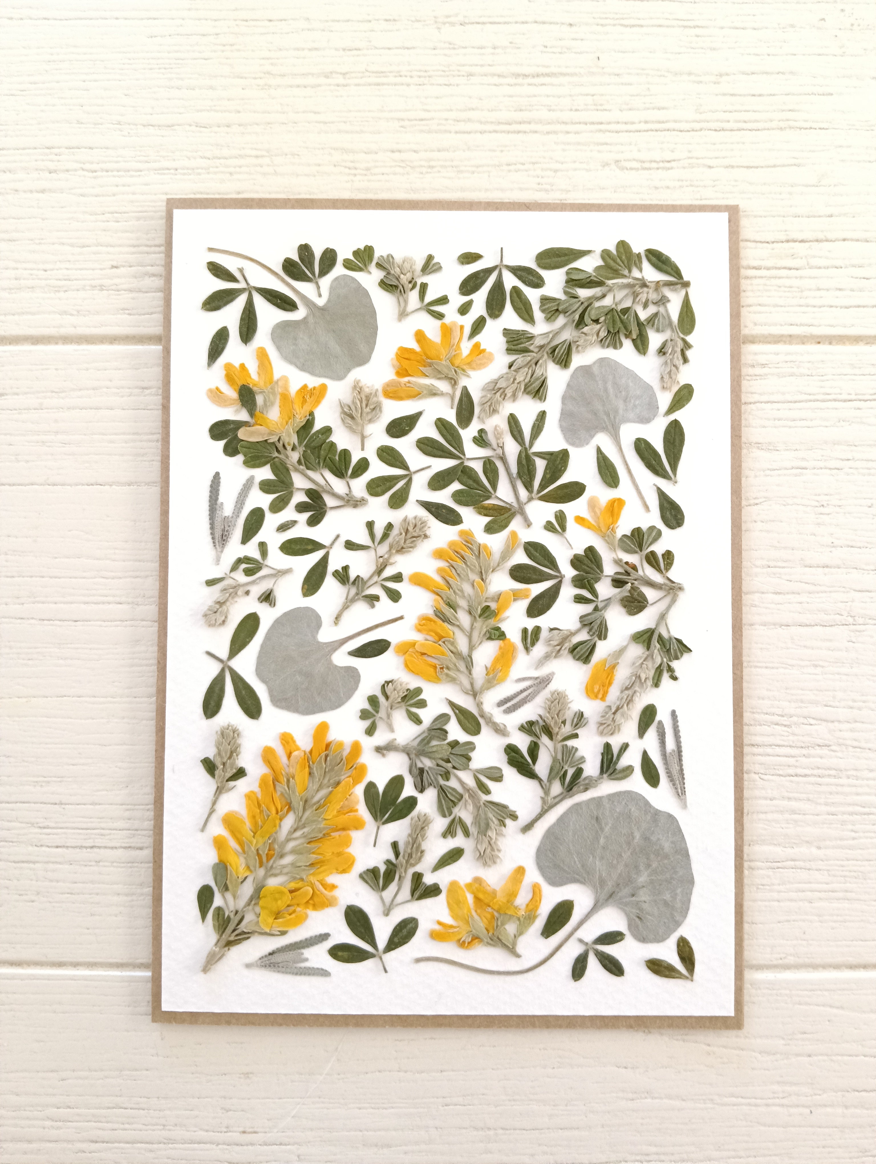Garden Mosaic | Pressed Flower Handmade Card