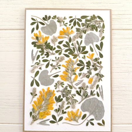 Garden Mosaic | Pressed Flower Handmade Card