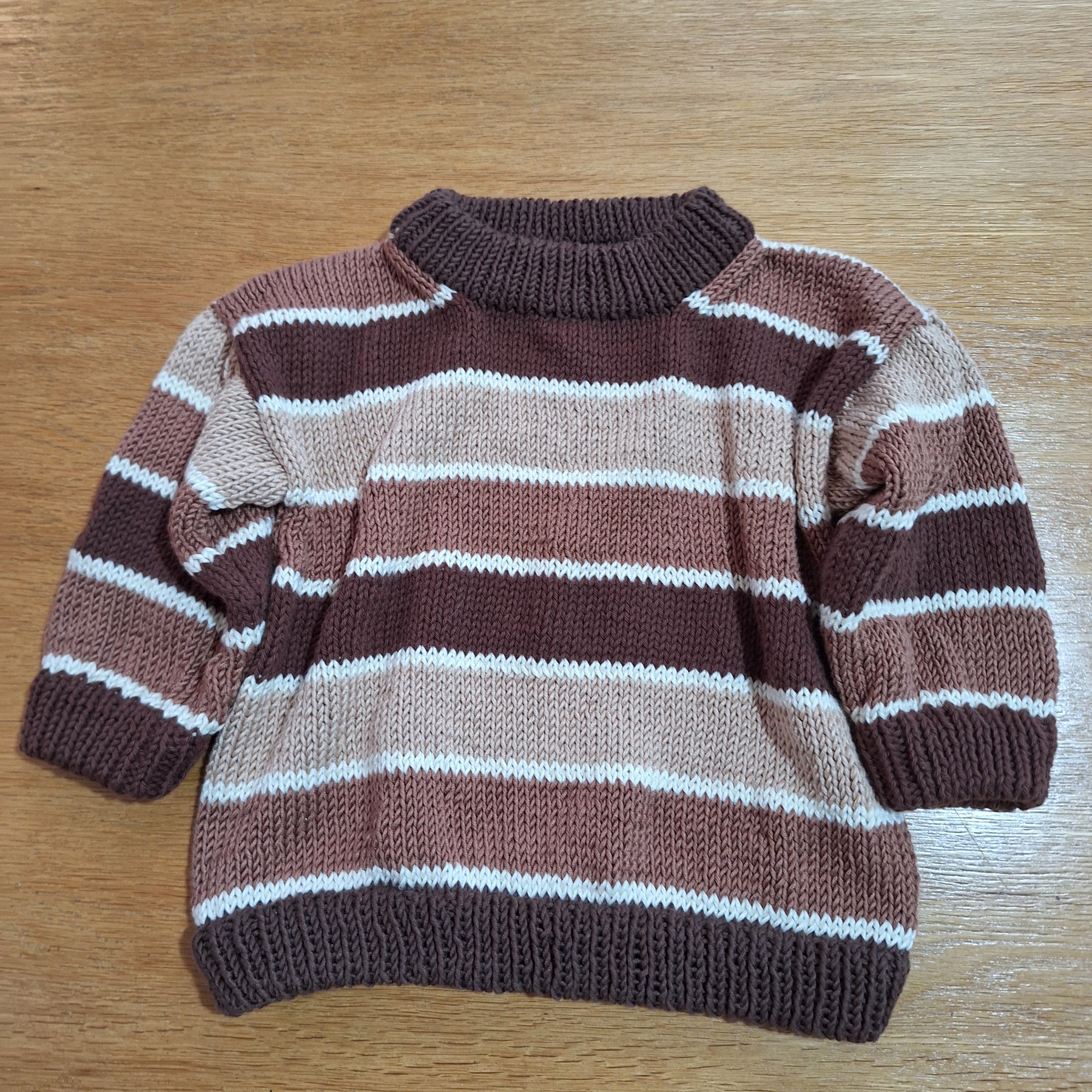 Striped 'Brownie Baby' Sweater Sz 3-6 mths