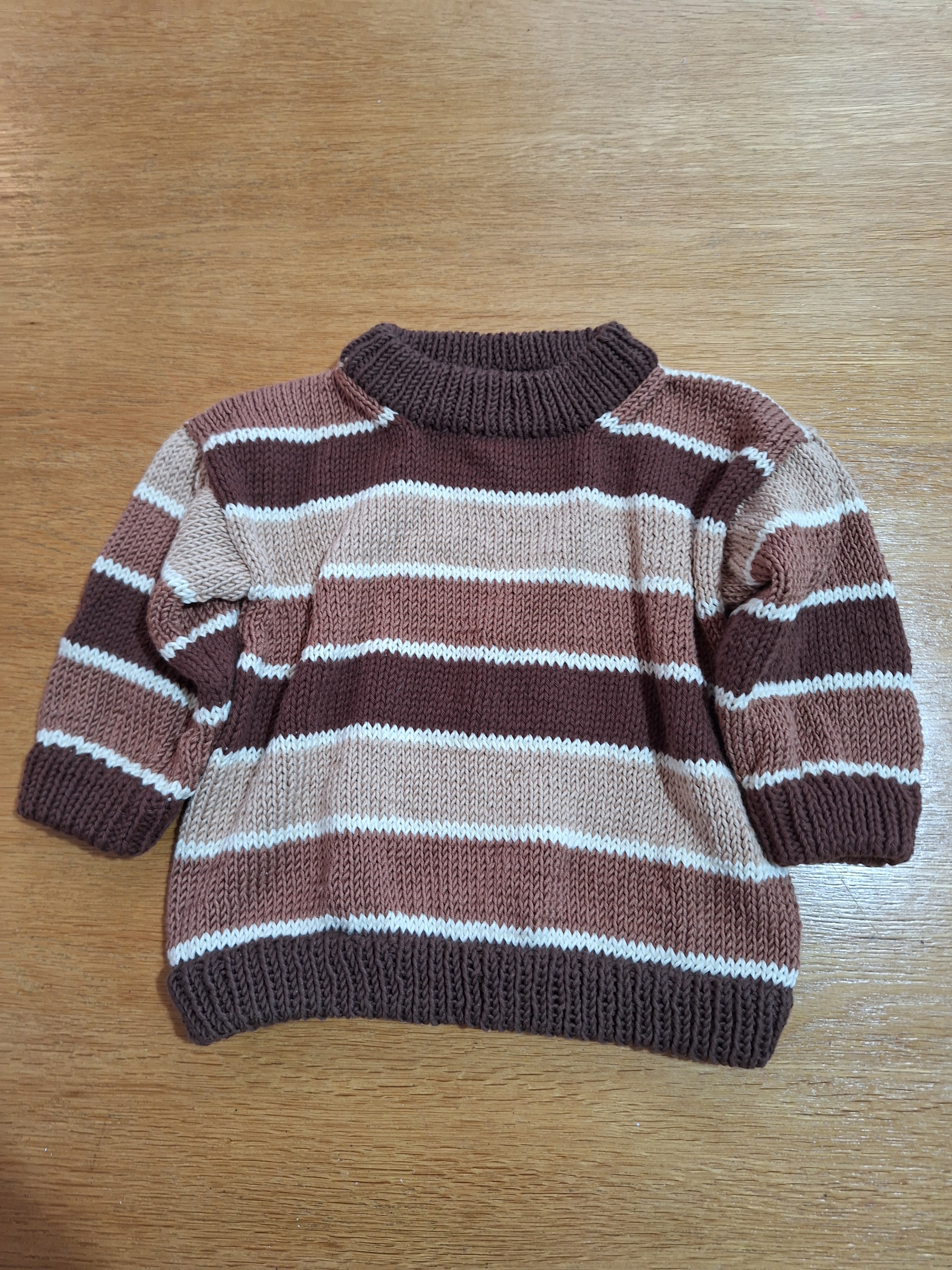 Striped 'Brownie Baby' Sweater Sz 3-6 mths