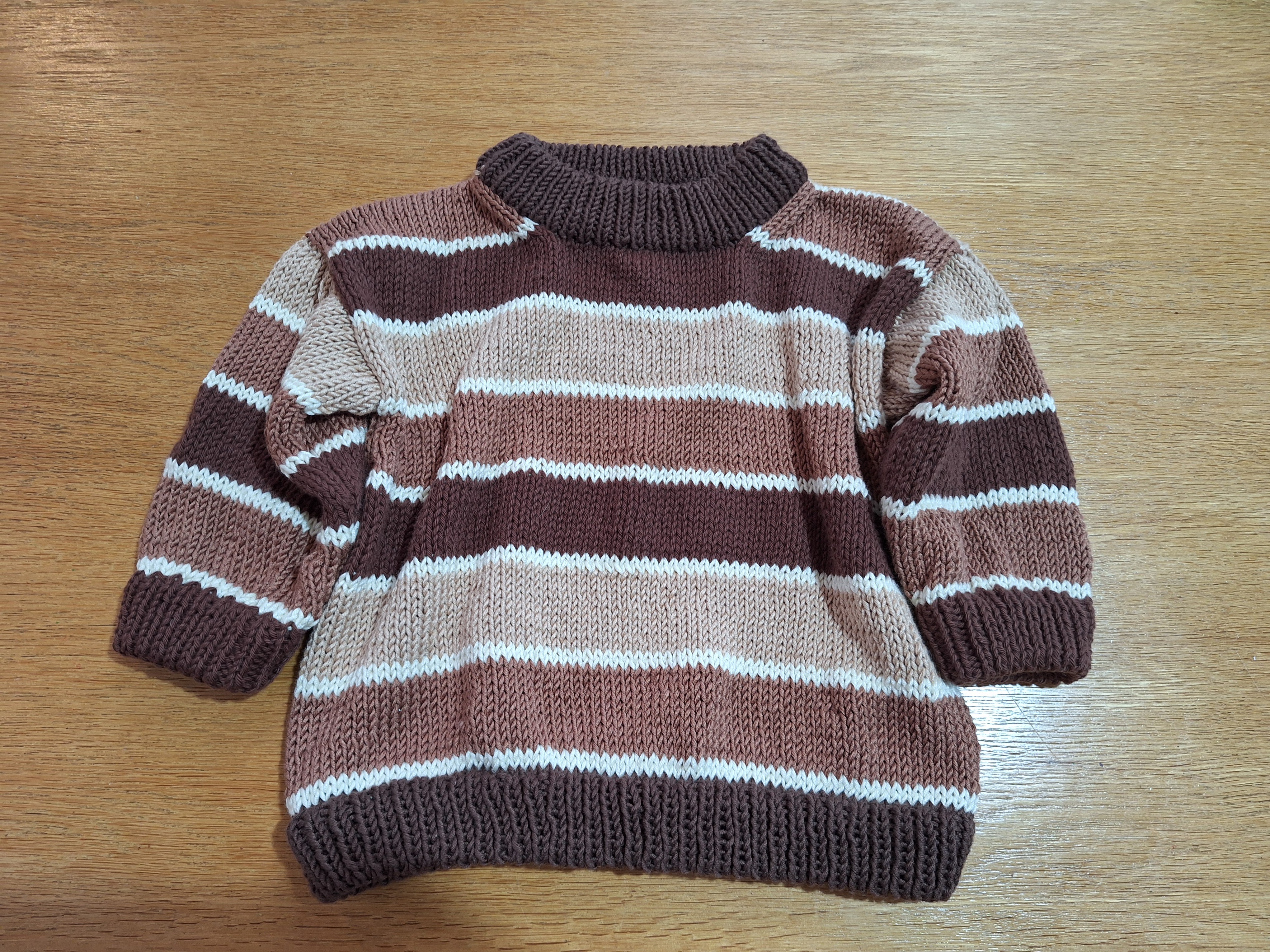 Striped 'Brownie Baby' Sweater Sz 3-6 mths