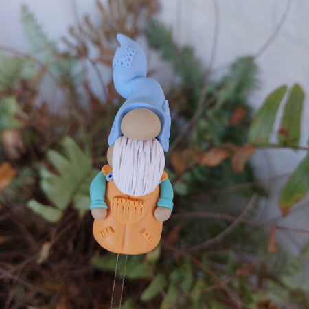 Tiny Gnome - Male 2 - Polymer clay handmade gnome