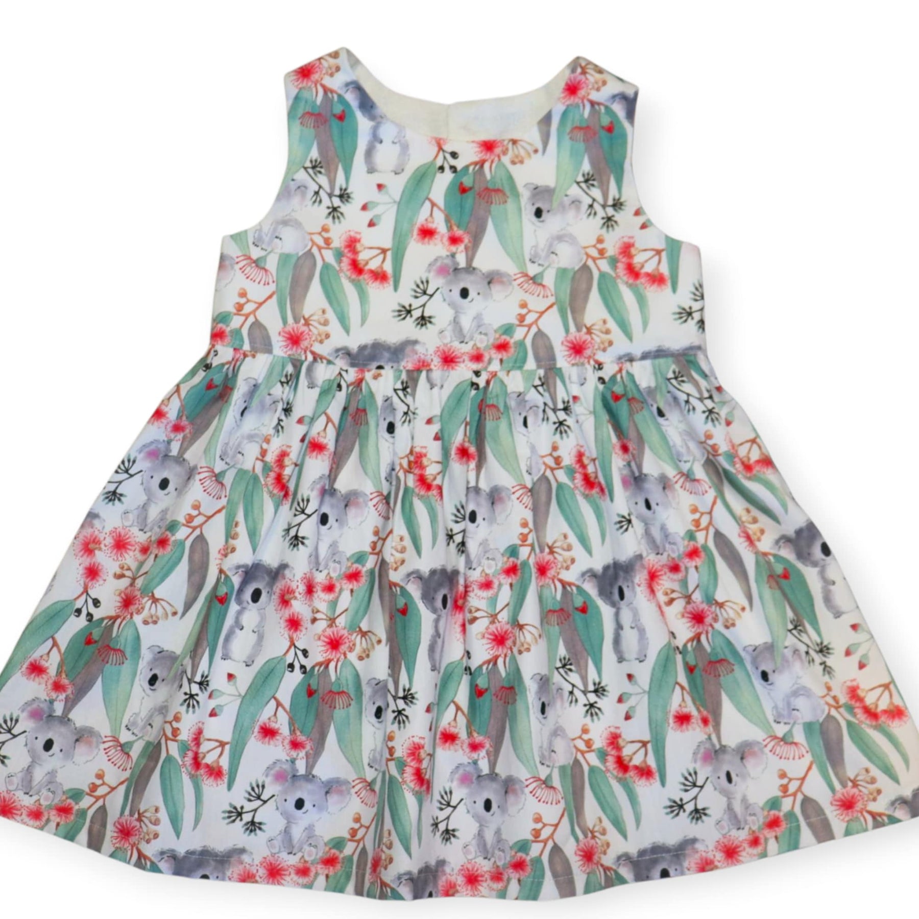 Handmade Koala Blossom Dress | 100% Cotton