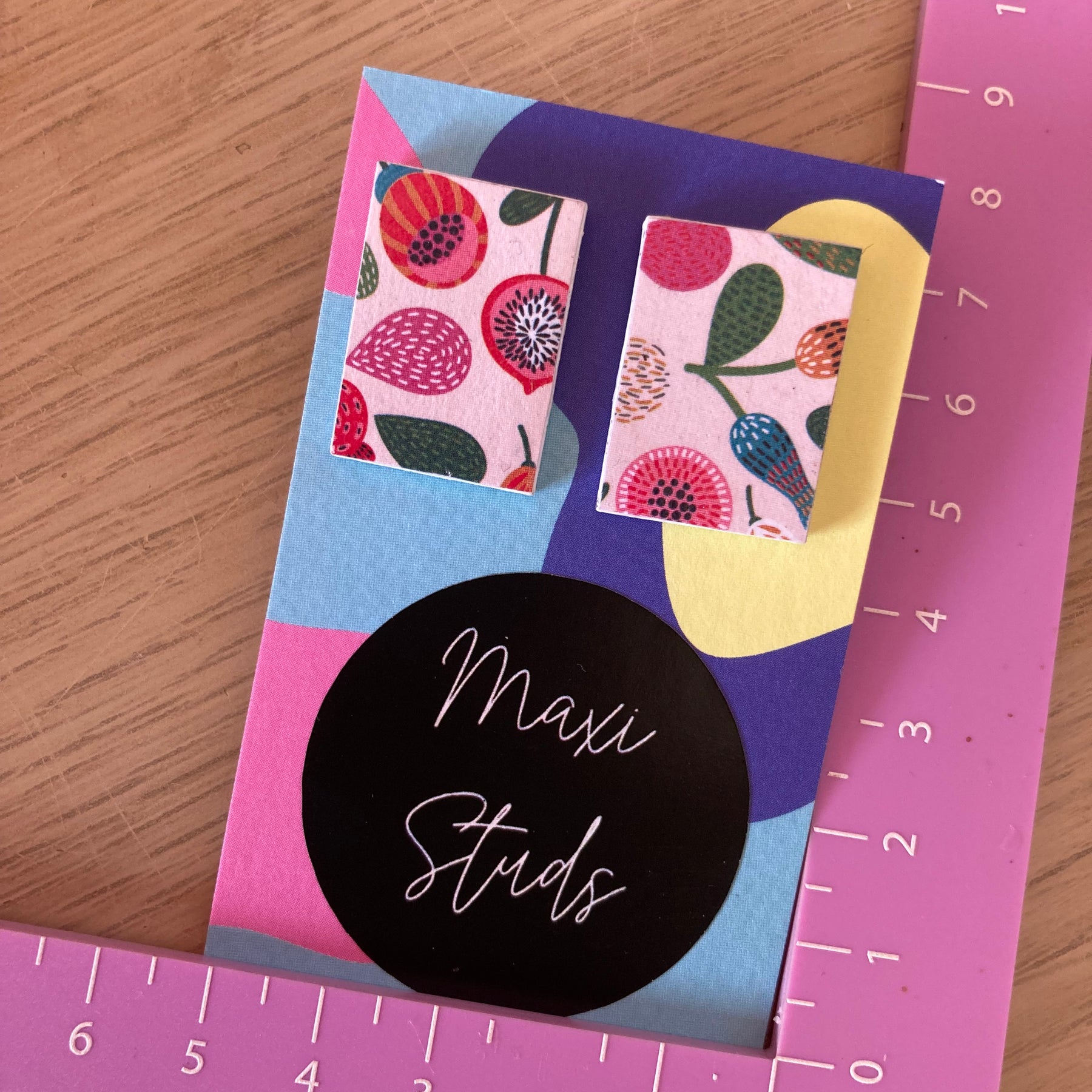 Botanical maxi studs