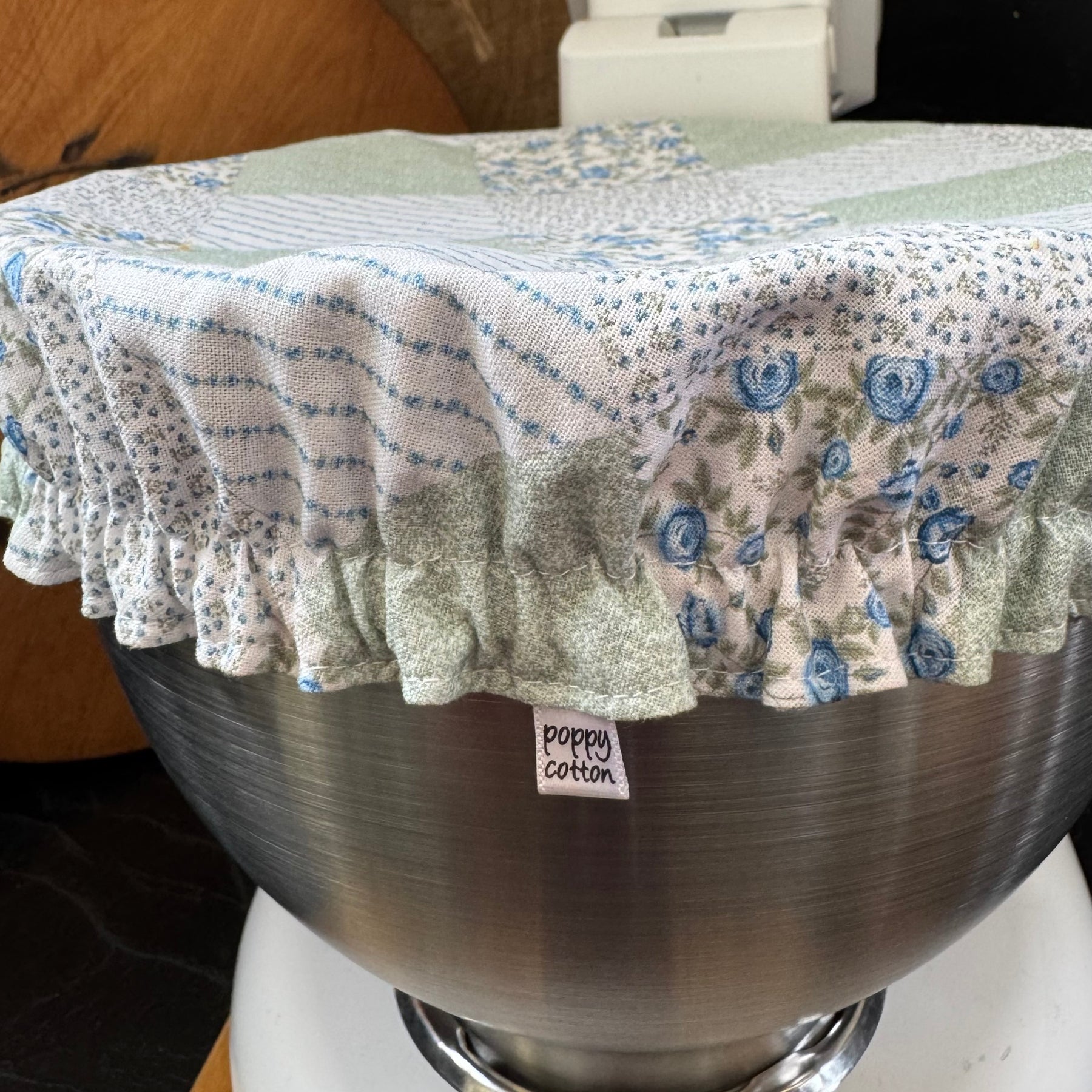 Country Style Reversible Bowl Cover - Patchwork & Gingham