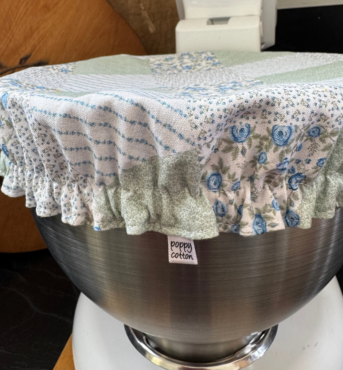 Country Style Reversible Bowl Cover - Patchwork & Gingham