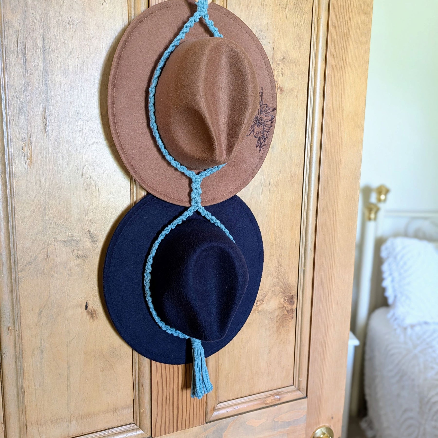 Kemena Single & Double Macrame Hat Hanger