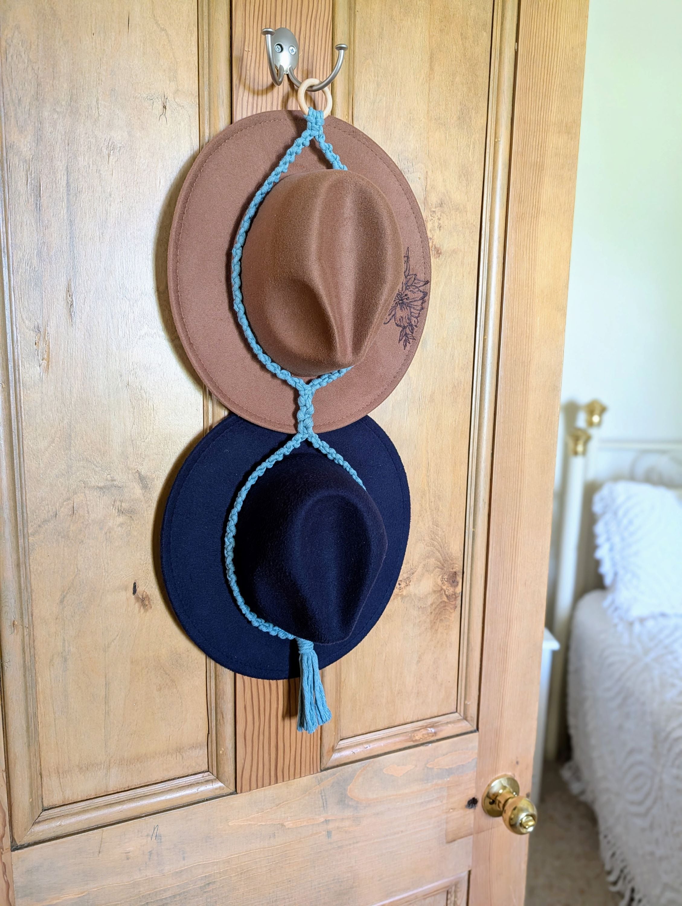 Kemena Single & Double Macrame Hat Hanger