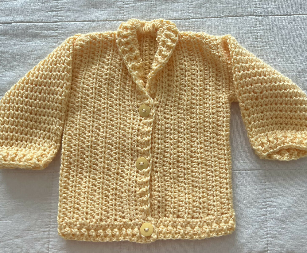 Crochet Cozy Baby Grandpa Jacket Set