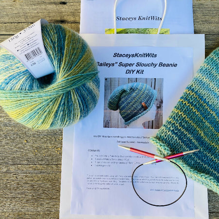 DIY Slouchy Beanie Knitting Kit
