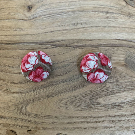 100% cotton Red florals