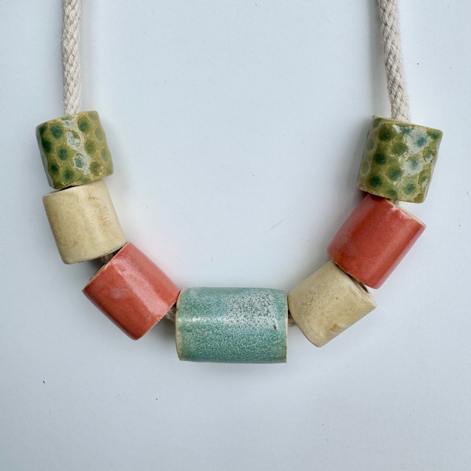 Hand made clay beads