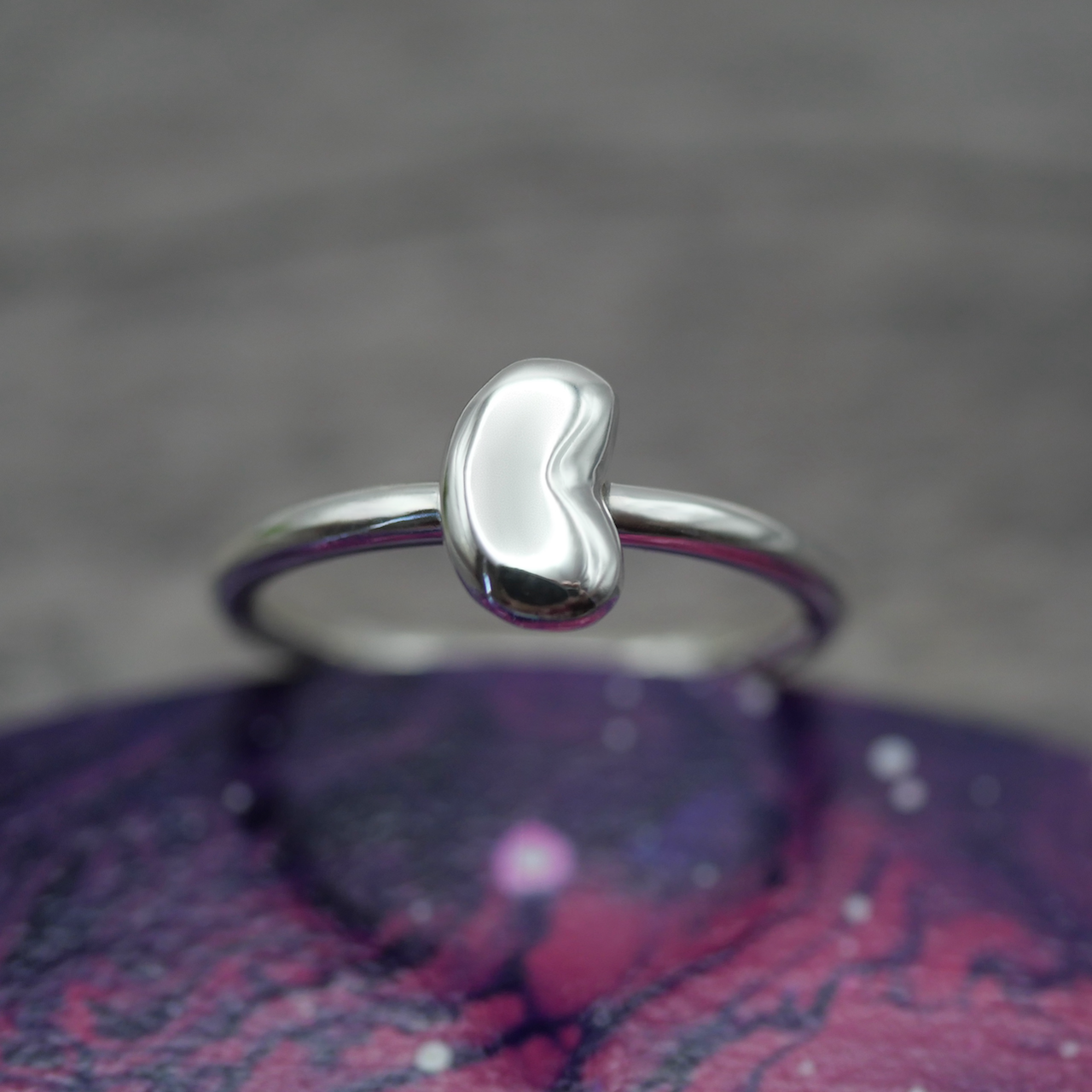 Bean Ring - Handmade Sterling Silver Ring