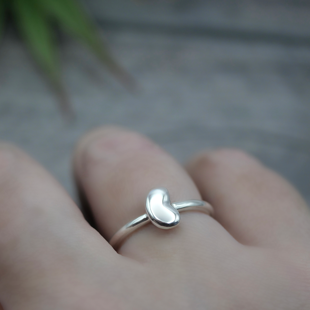 Bean Ring - Handmade Sterling Silver Ring