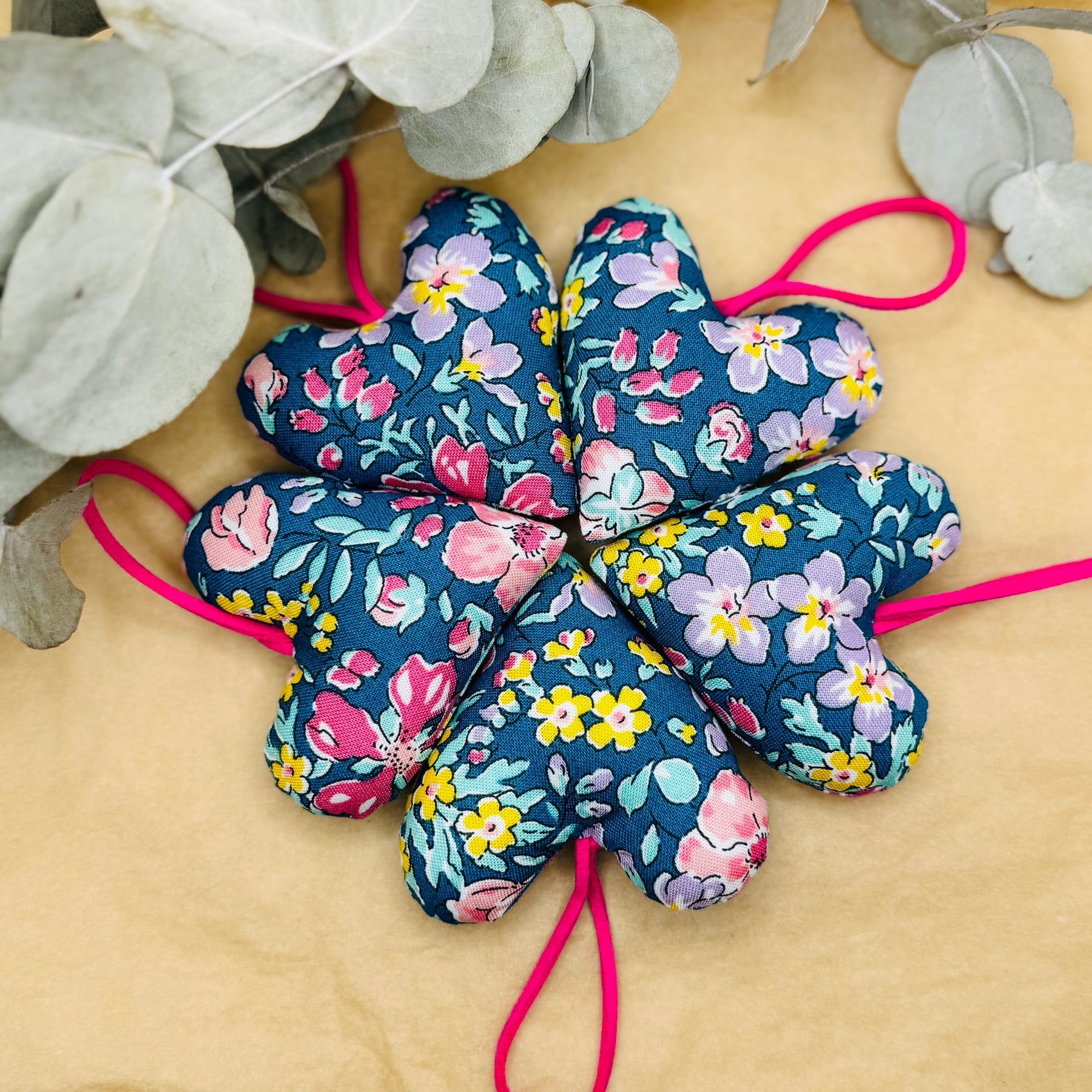 Handmade Liberty Floral Hearts
