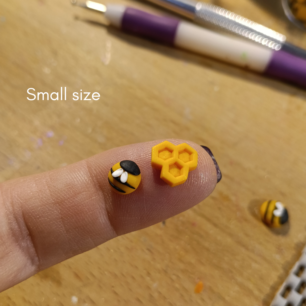 Bee stud earrings