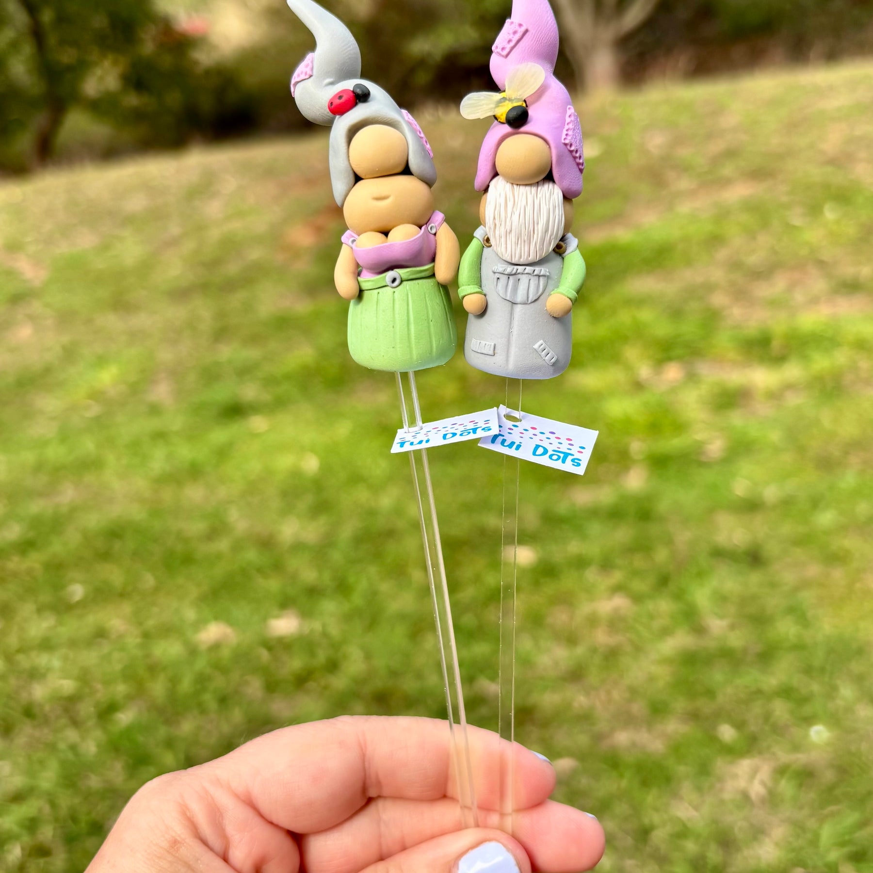 Tiny Gnome pair - Garden creatures
