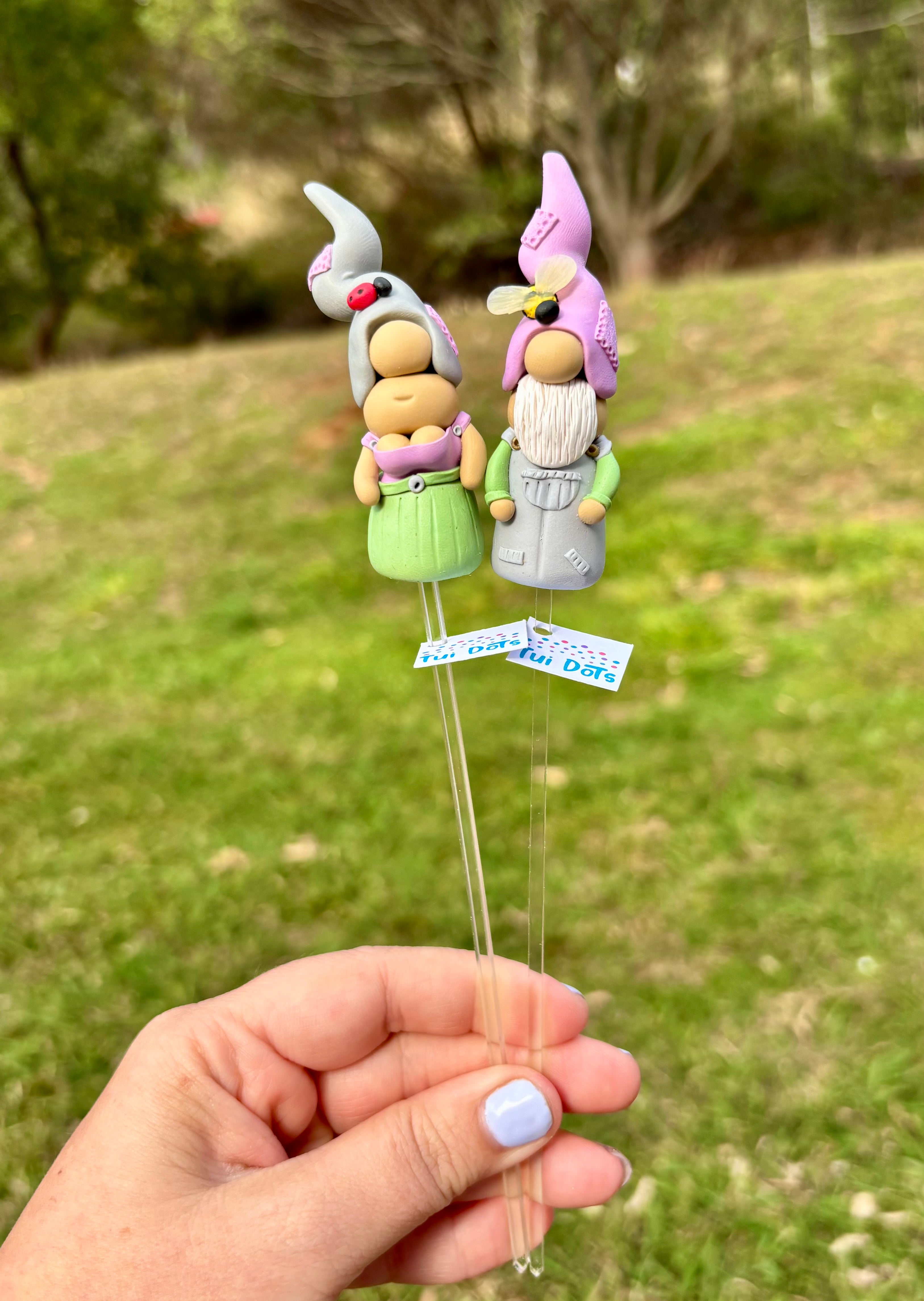 Tiny Gnome pair - Garden creatures