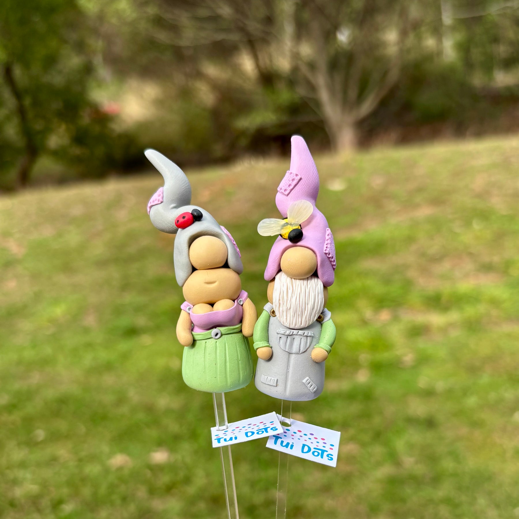 Tiny Gnome pair - Garden creatures