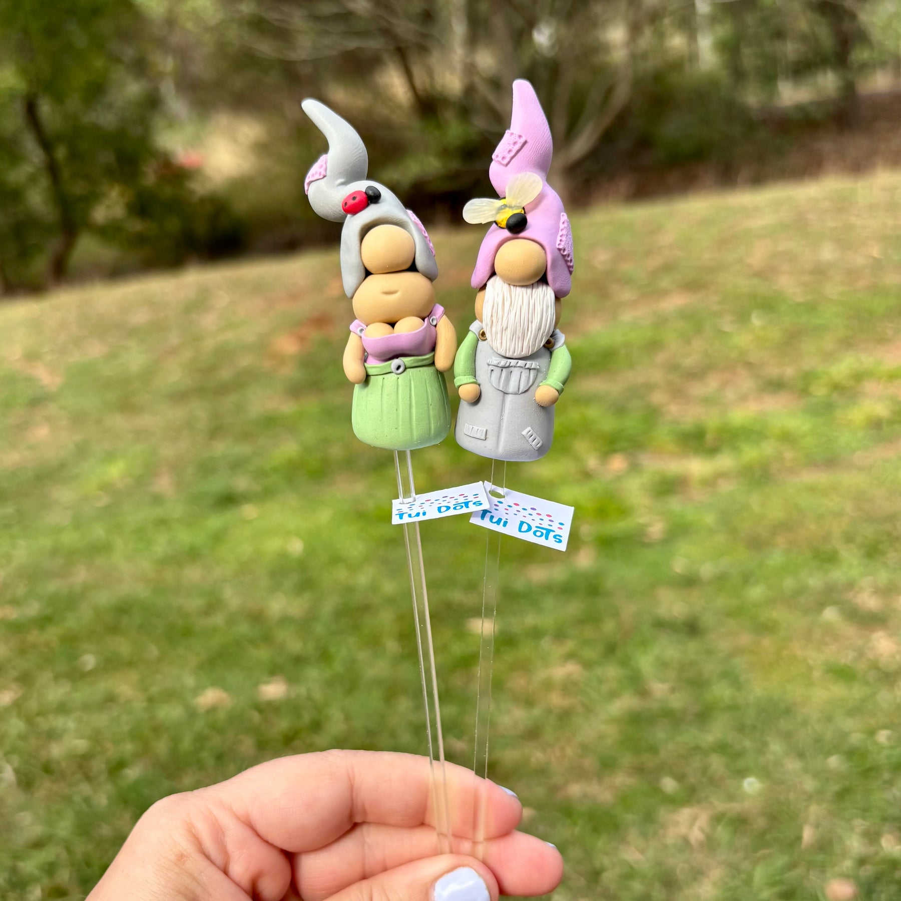 Tiny Gnome pair - Garden creatures