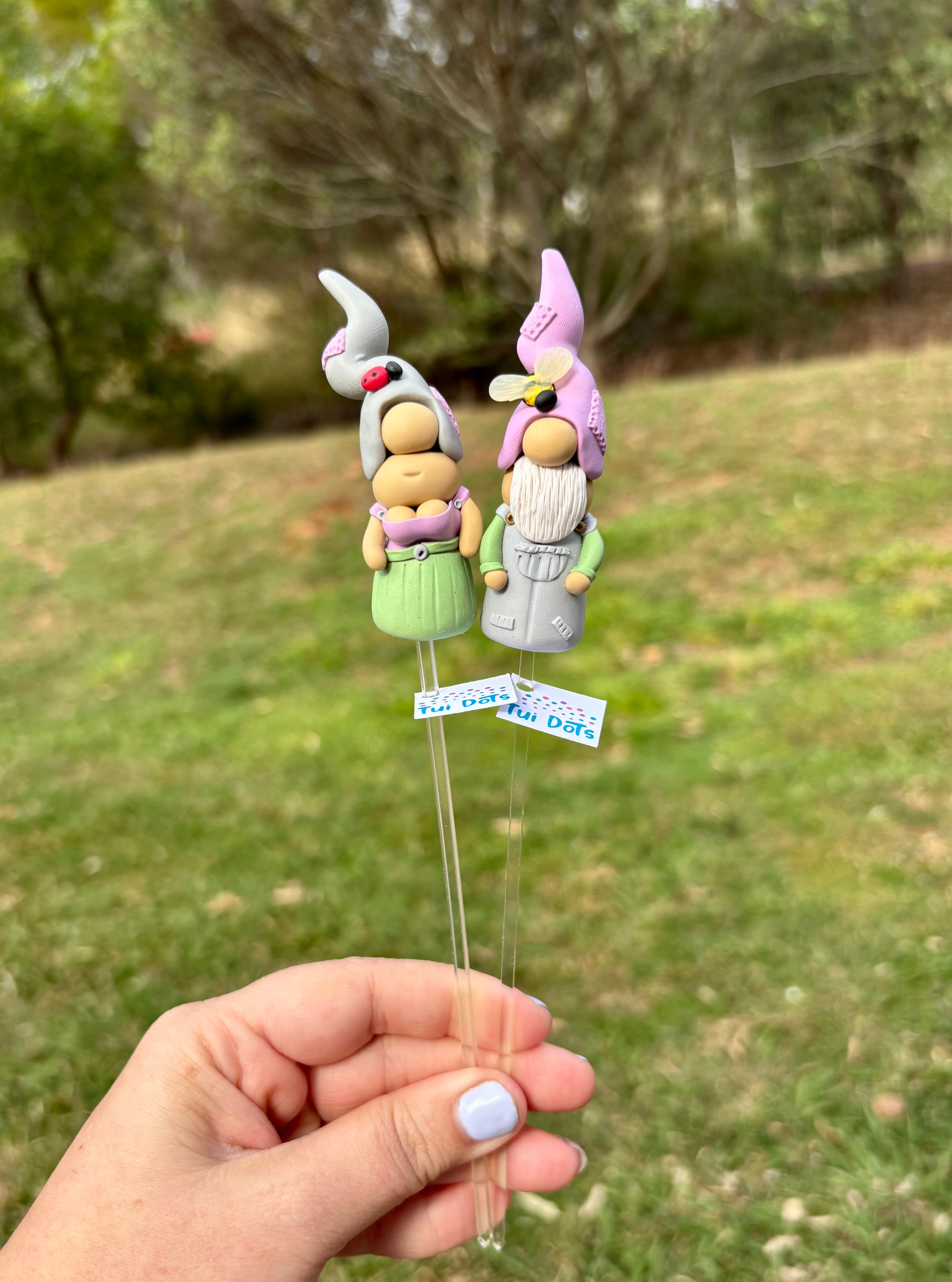 Tiny Gnome pair - Garden creatures