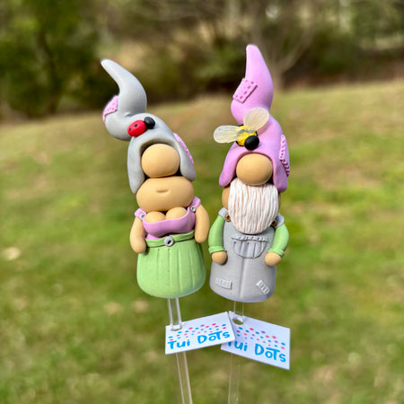 Tiny Gnome pair - Garden creatures