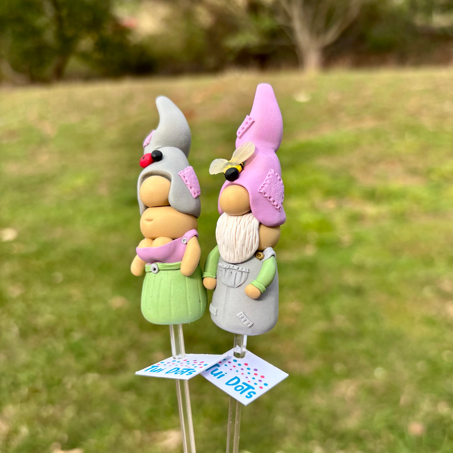Tiny Gnome pair - Garden creatures