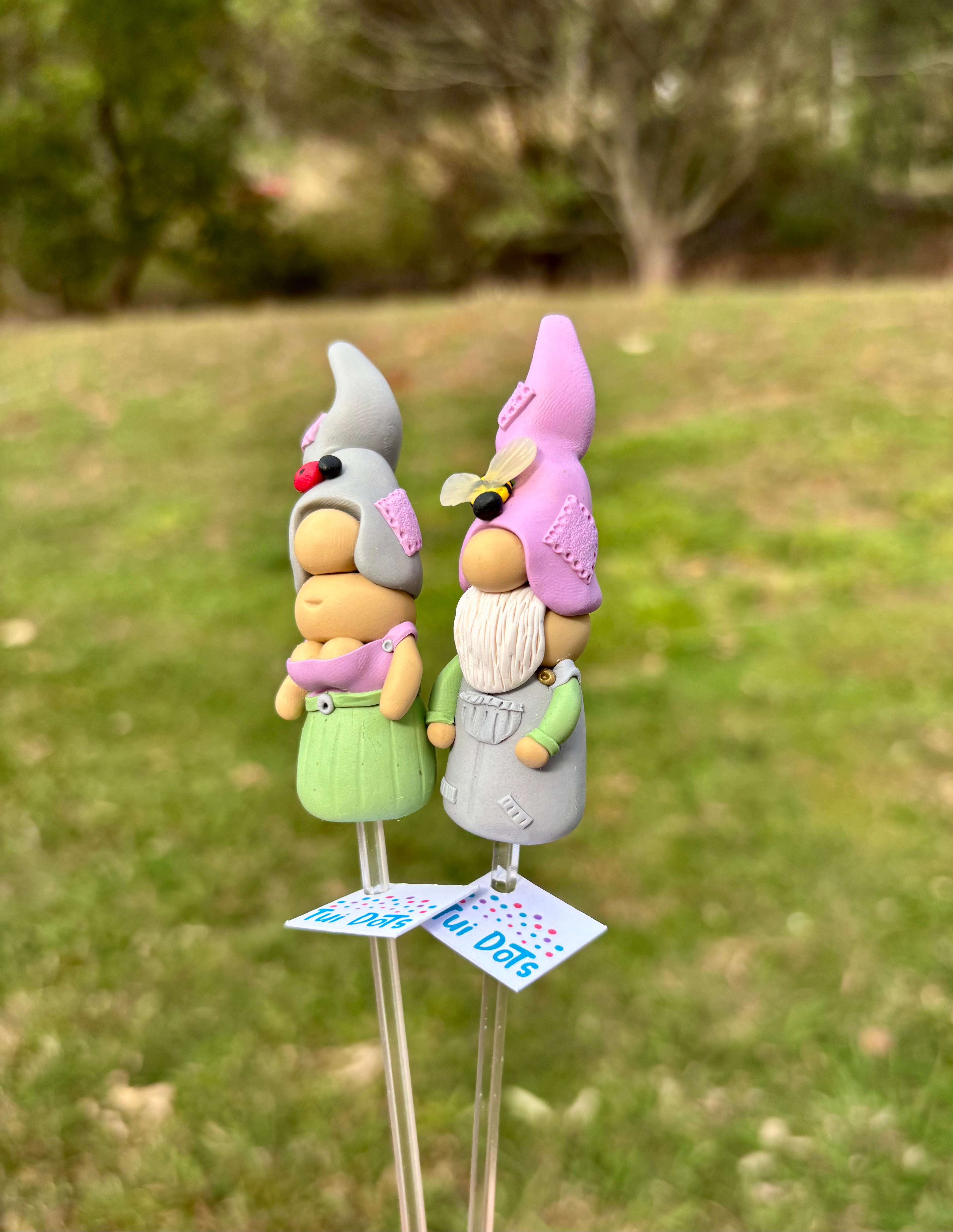 Tiny Gnome pair - Garden creatures