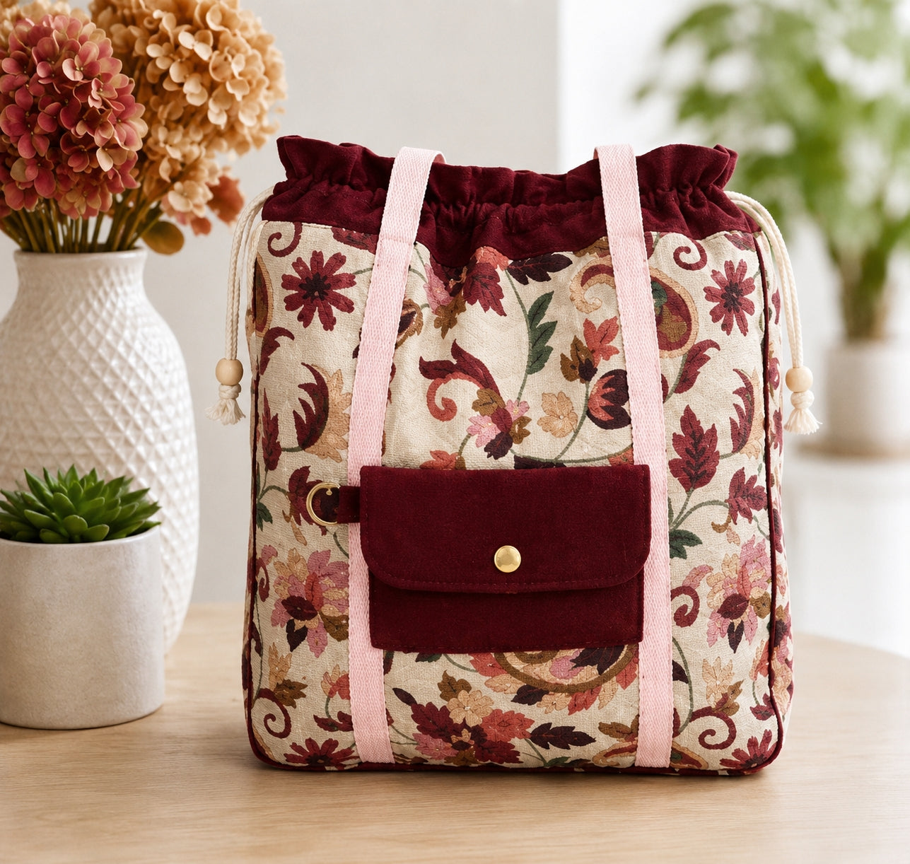 Vintage Floral Tote