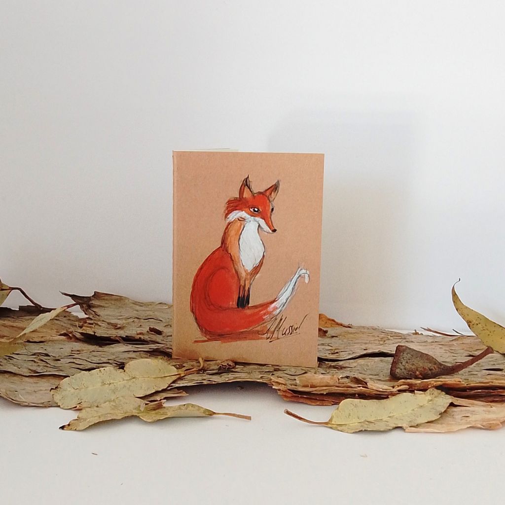 Fox Family Handpainted Pocket Notebooks - Lined