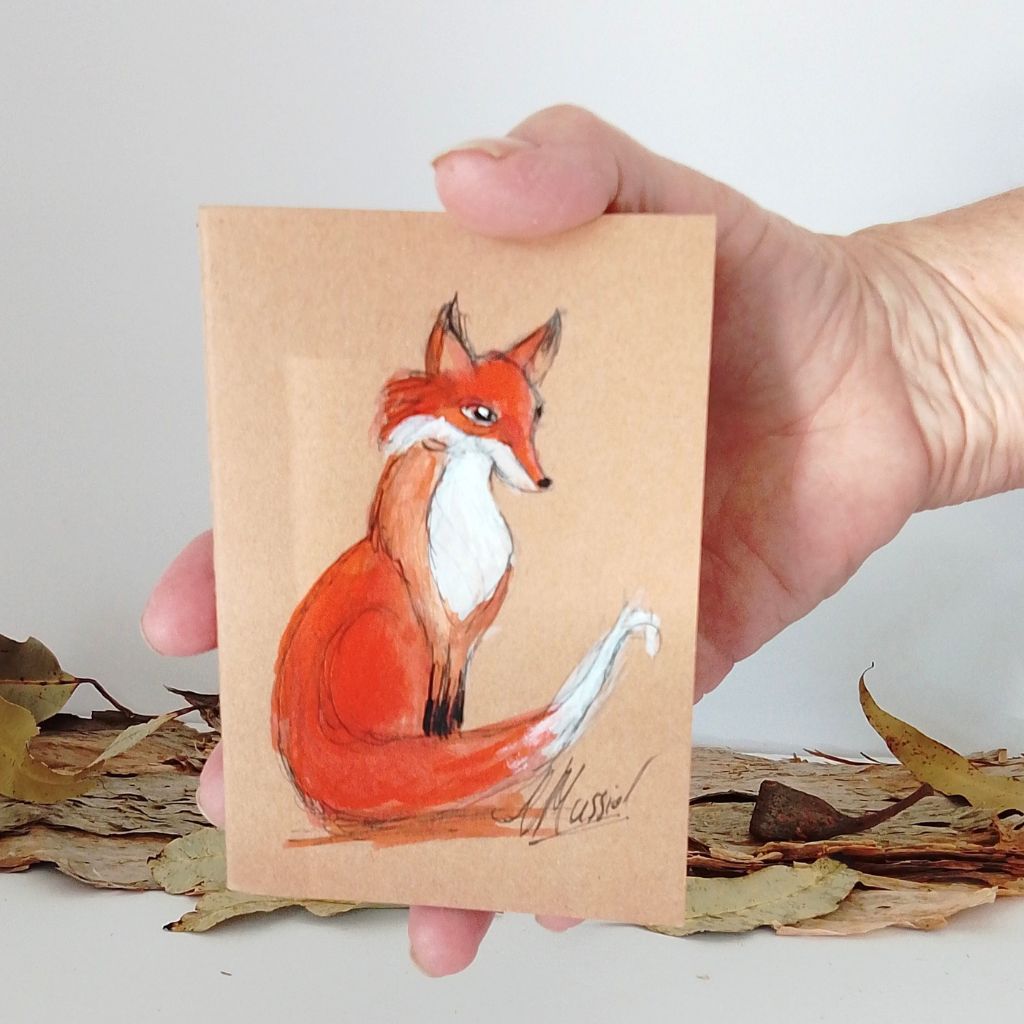 Fox Family Handpainted Pocket Notebooks - Lined