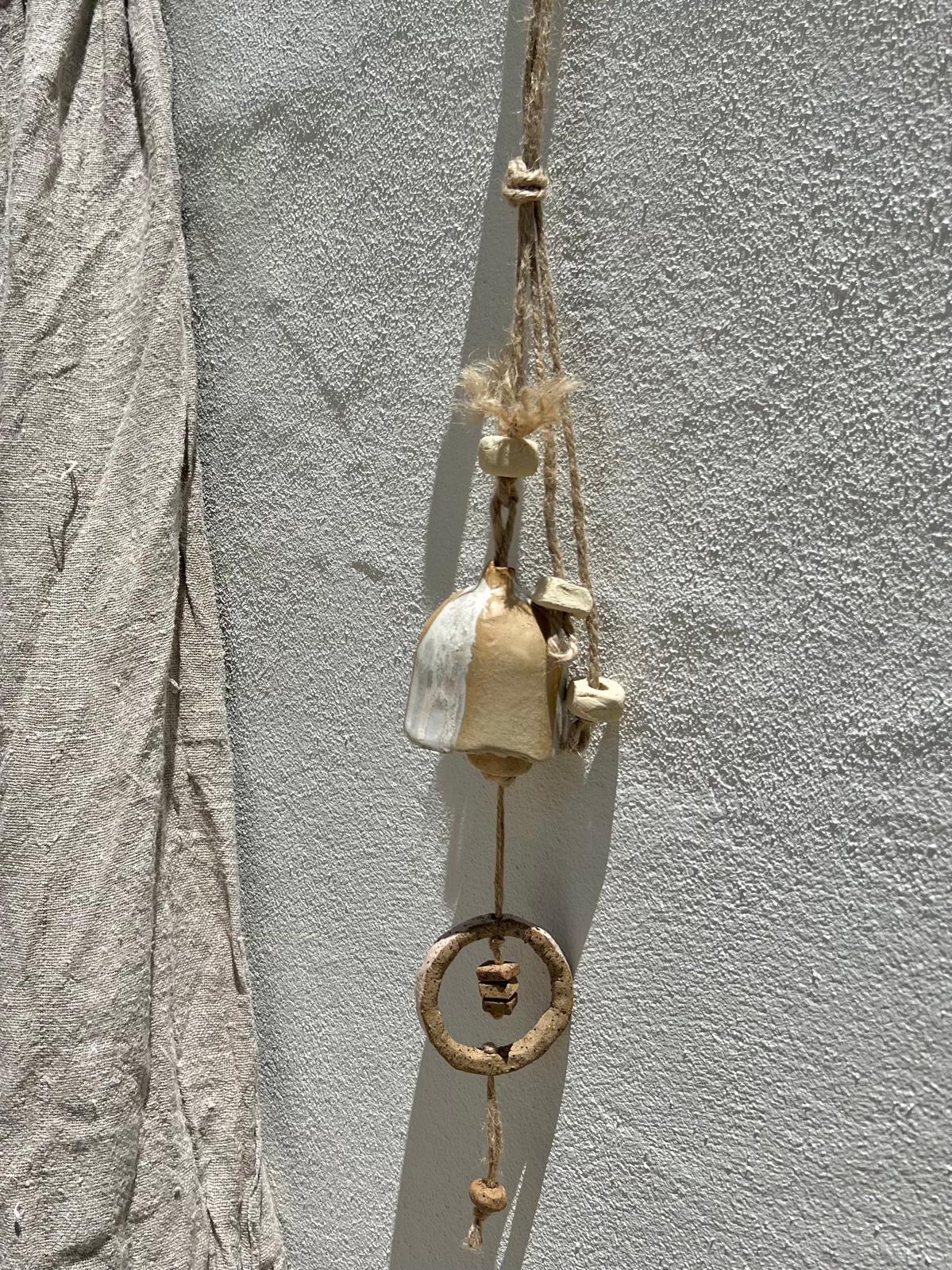 Contemporary Hanging Wall Art - Ceramic Bells, Chimes, Beads