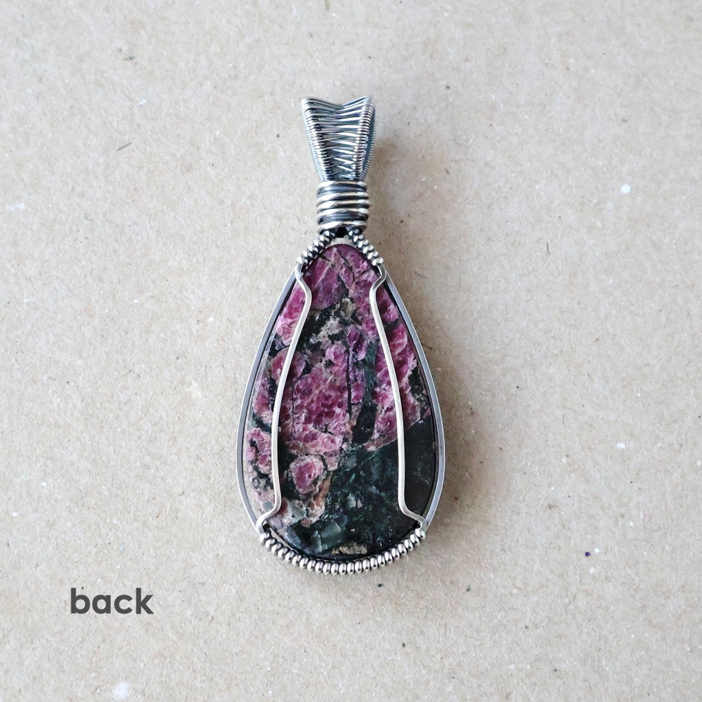 Handcrafted Eudialyte Pendant - Talisman of Finding Your Path