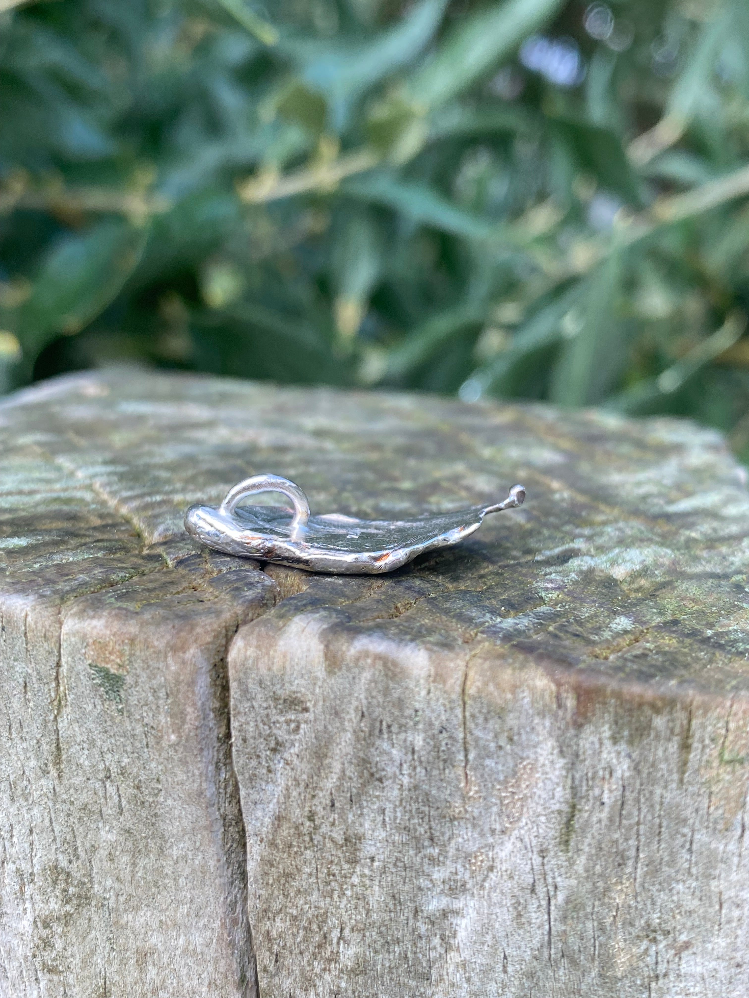 Flow Pendant – Organic Sand Cast Sterling Silver