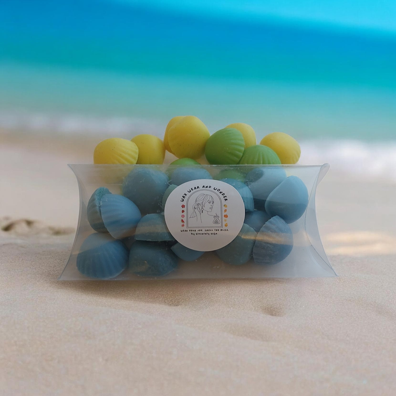 Scented Soy Wax Melts – 15 Mini Seashell Treasures (60g)