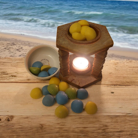 Scented Soy Wax Melts – 15 Mini Seashell Treasures (60g)