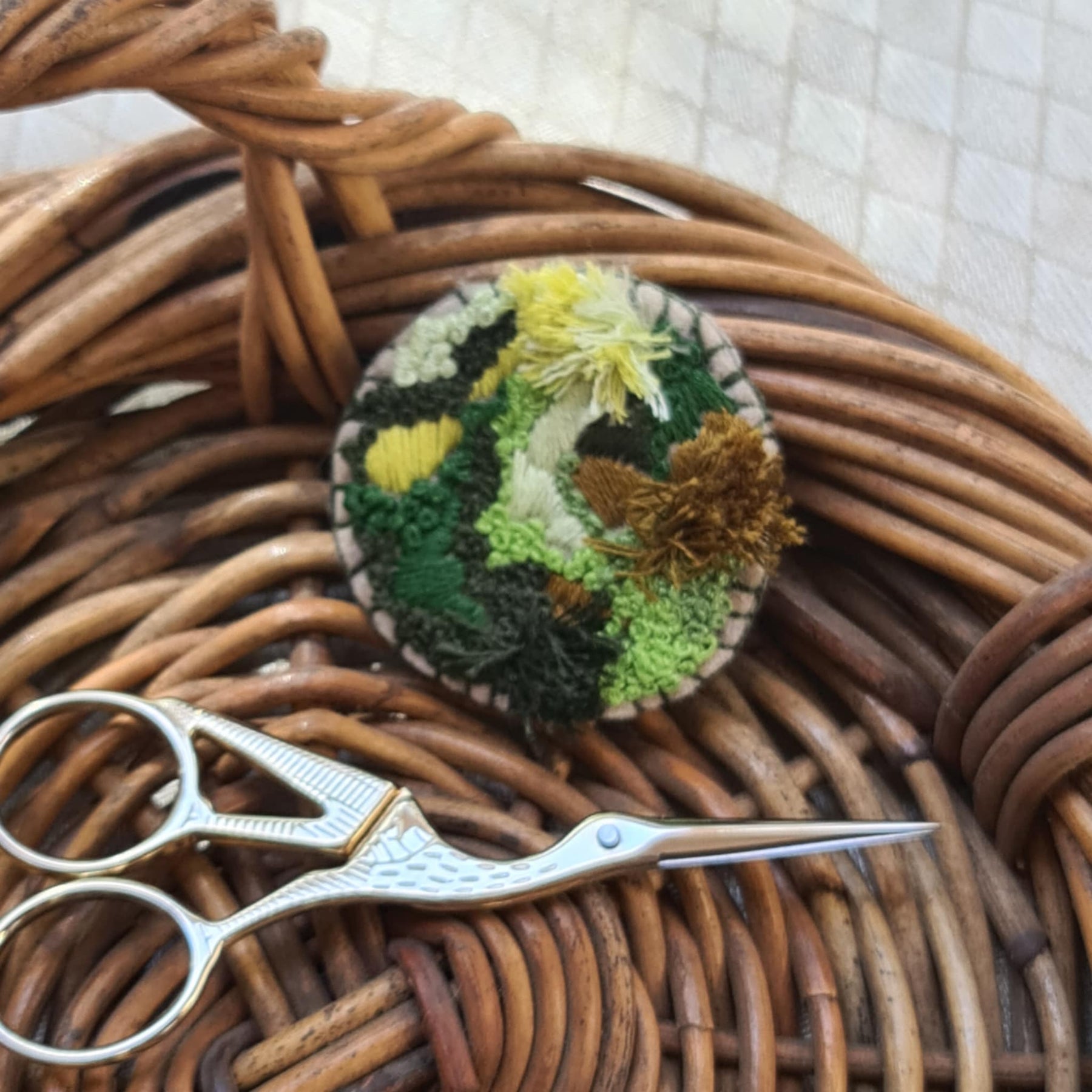 Mossy Brooch