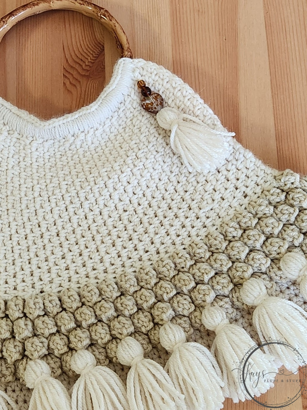 Crochet Boho Bags with Bamboo-Style Handles