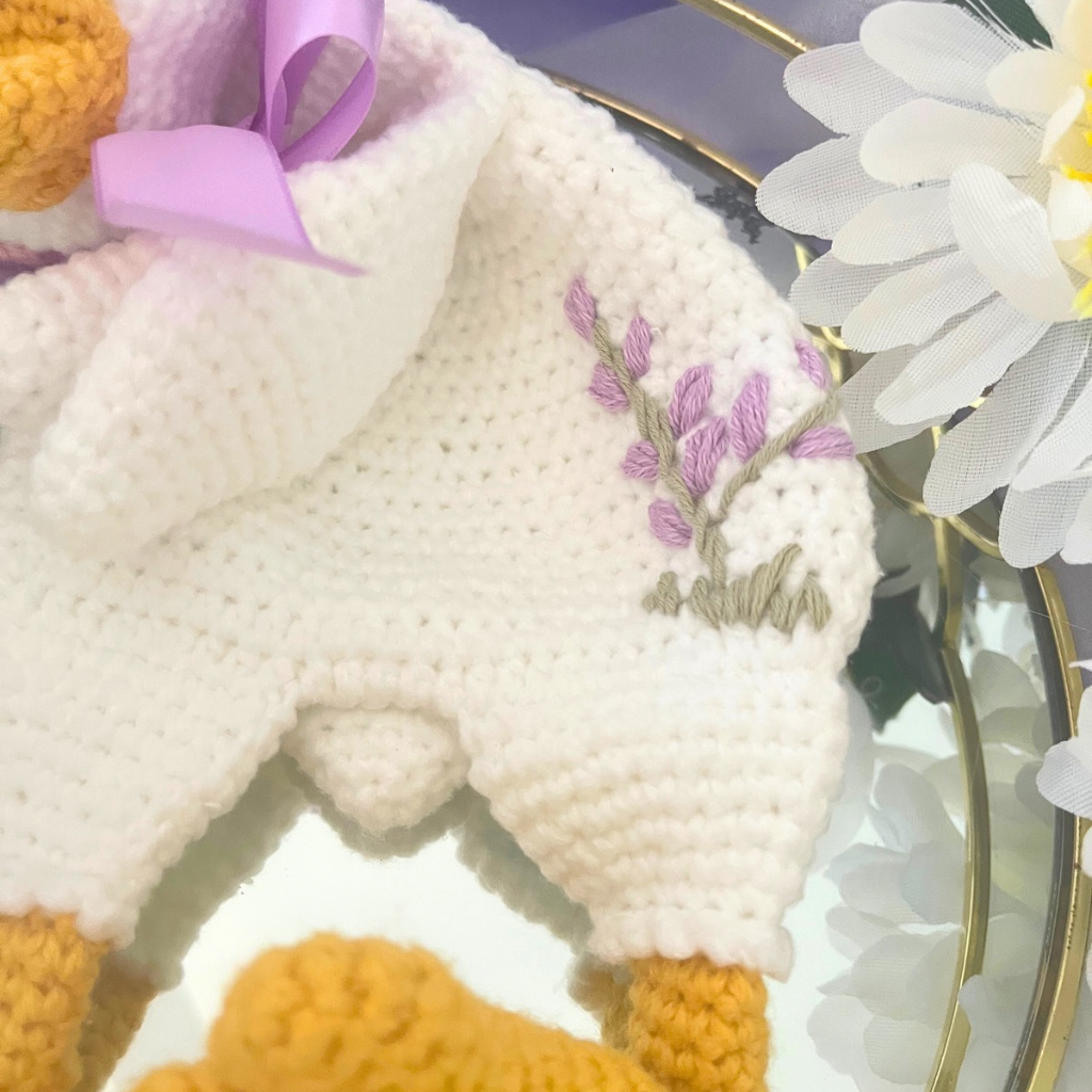 Crochet Snuggler Goose Lovey Blanket