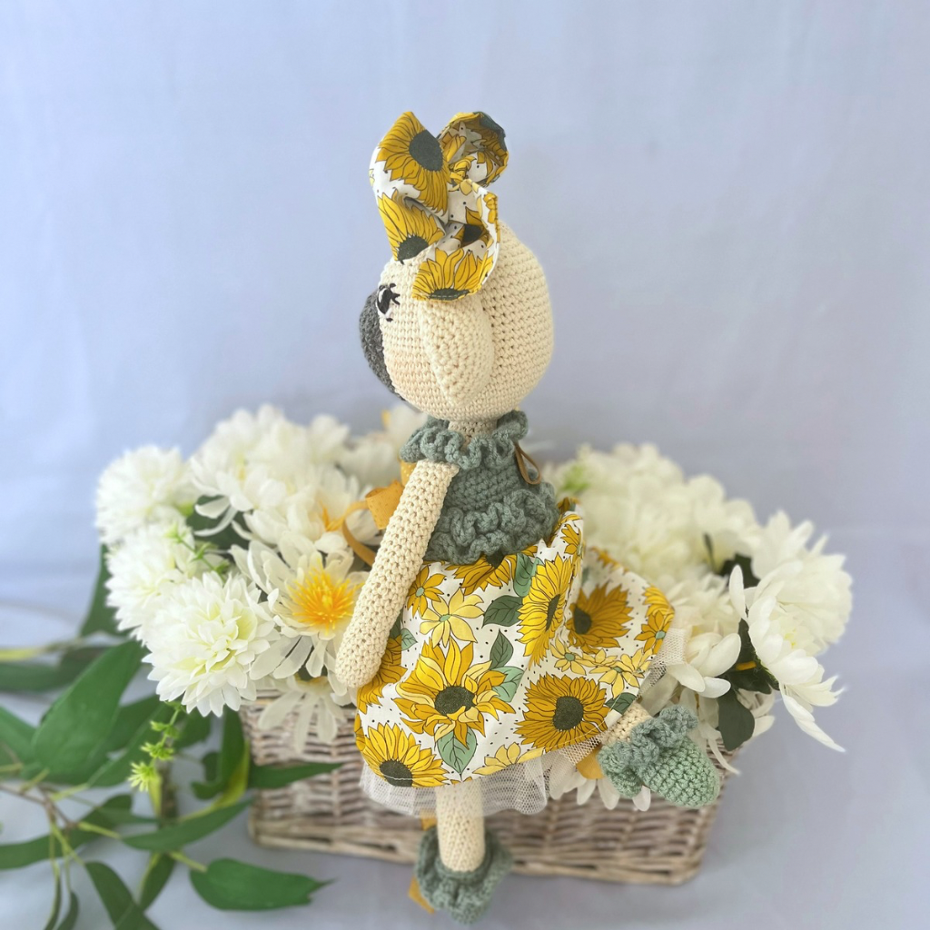 Handmade Crochet Koala Miss Kirby| Matching Carry Bag|Matching Hair Scrunchie