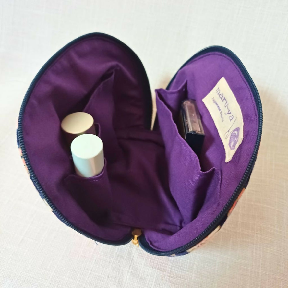 maru-ya_halfmoon pouch_blue sakura 3