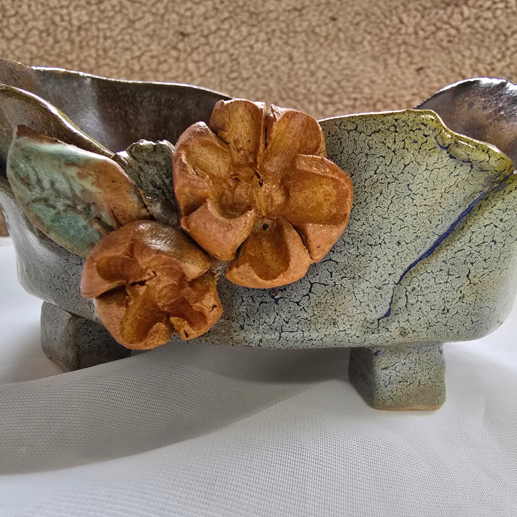 Flower trinket dish