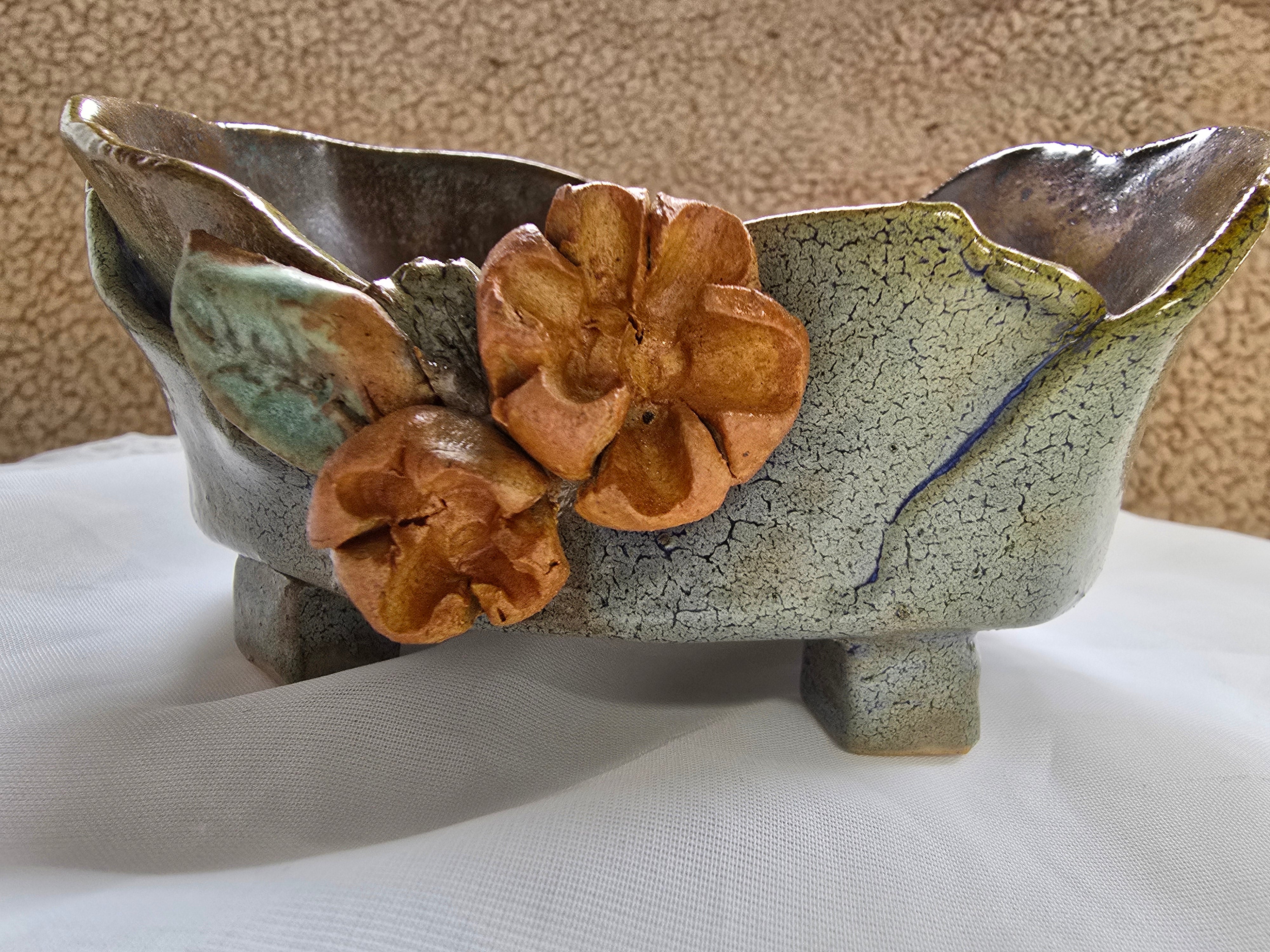 Flower trinket dish