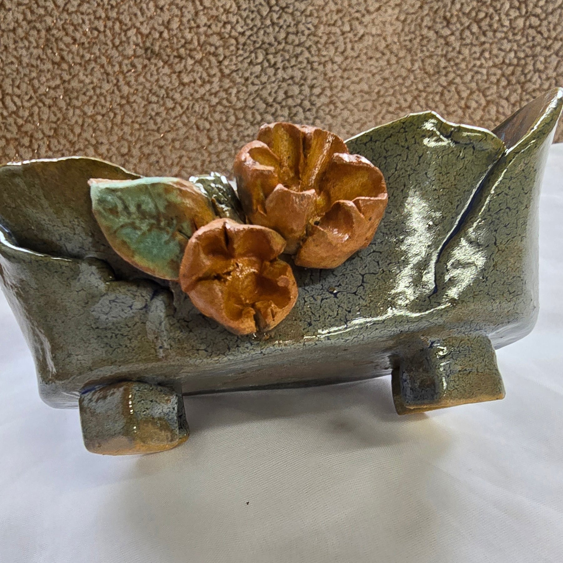 Flower trinket dish