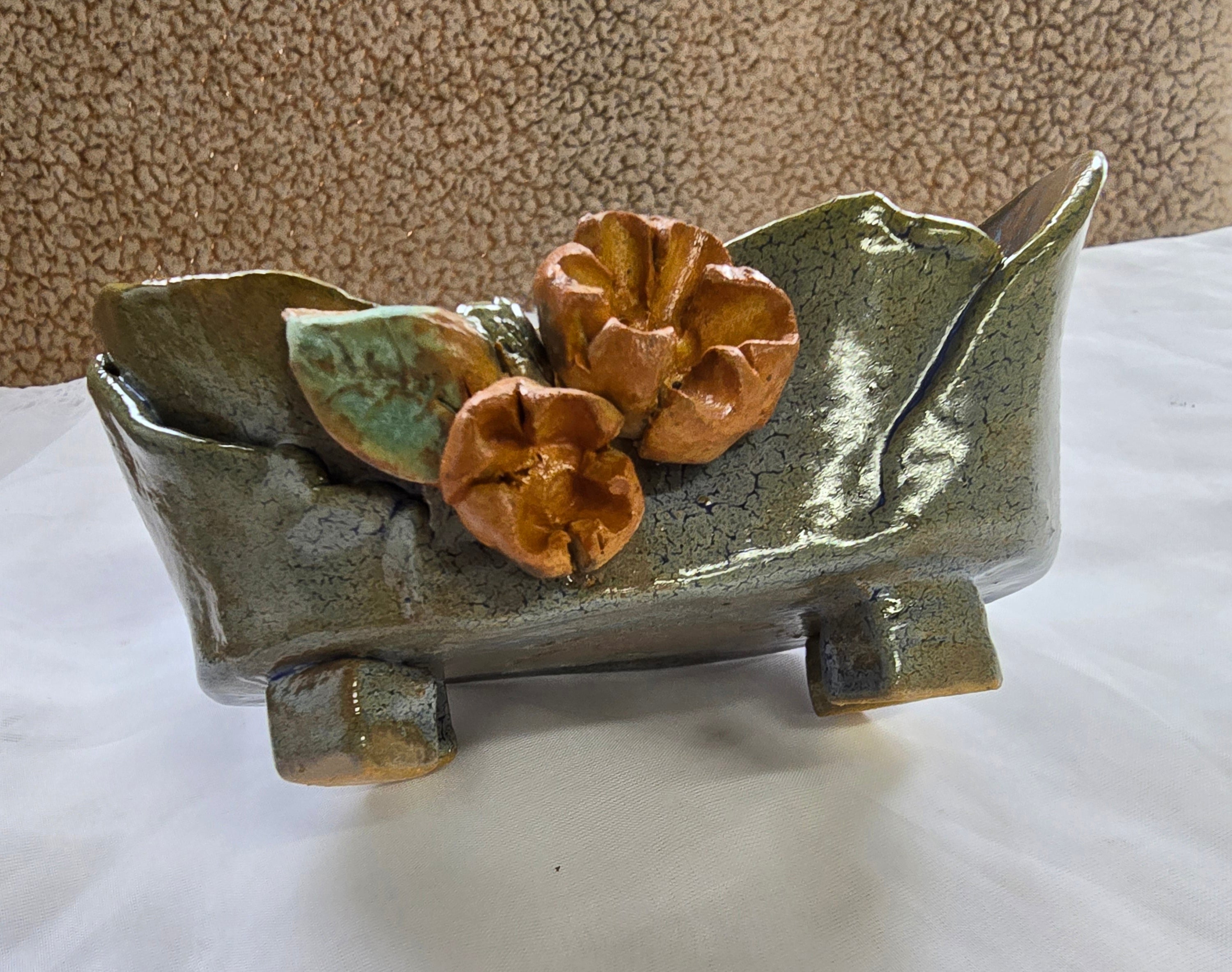 Flower trinket dish