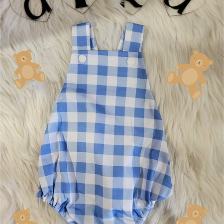 Boy Gingham Romper Size 0000