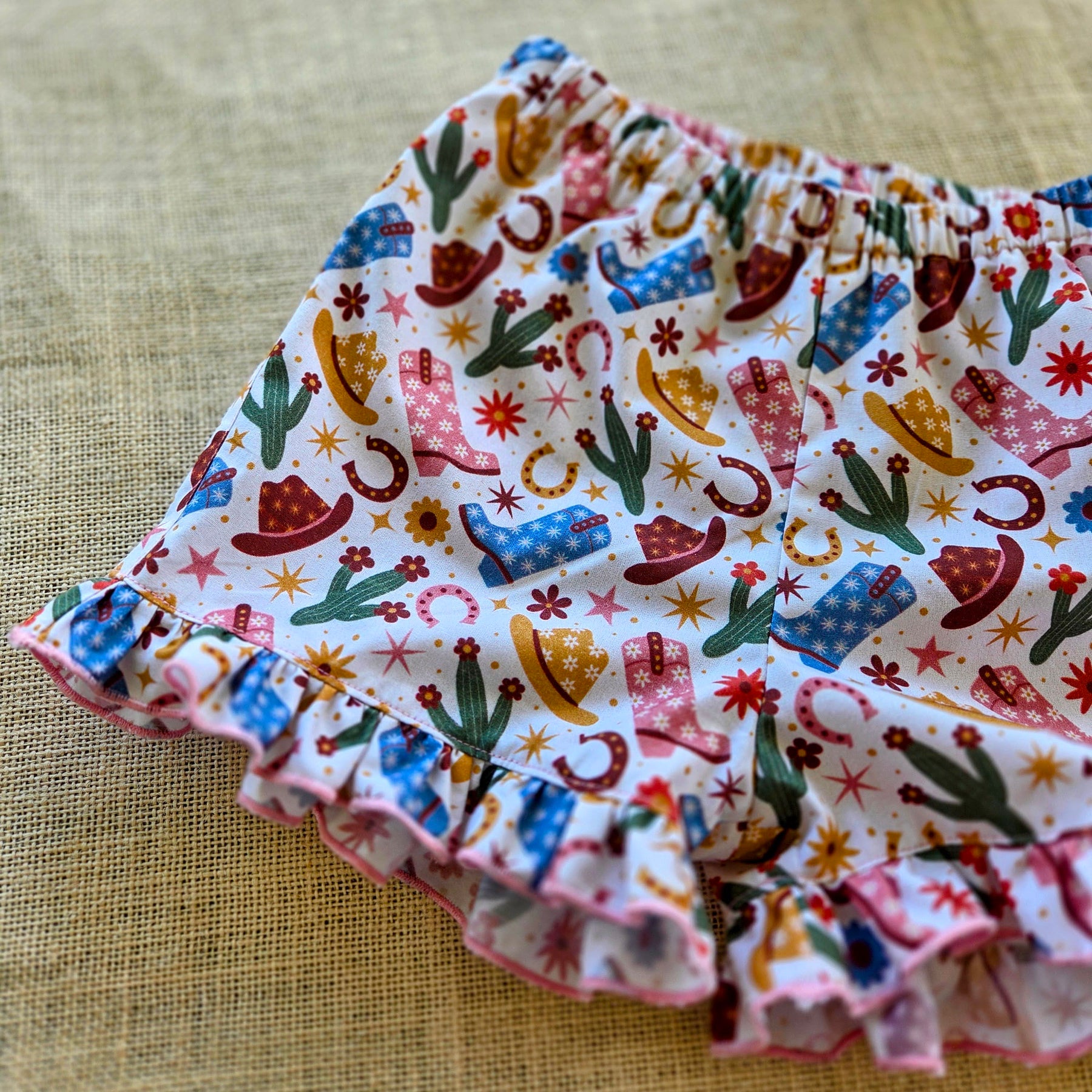 "Western Thrills & Frills" Shorts - Size 3 Years