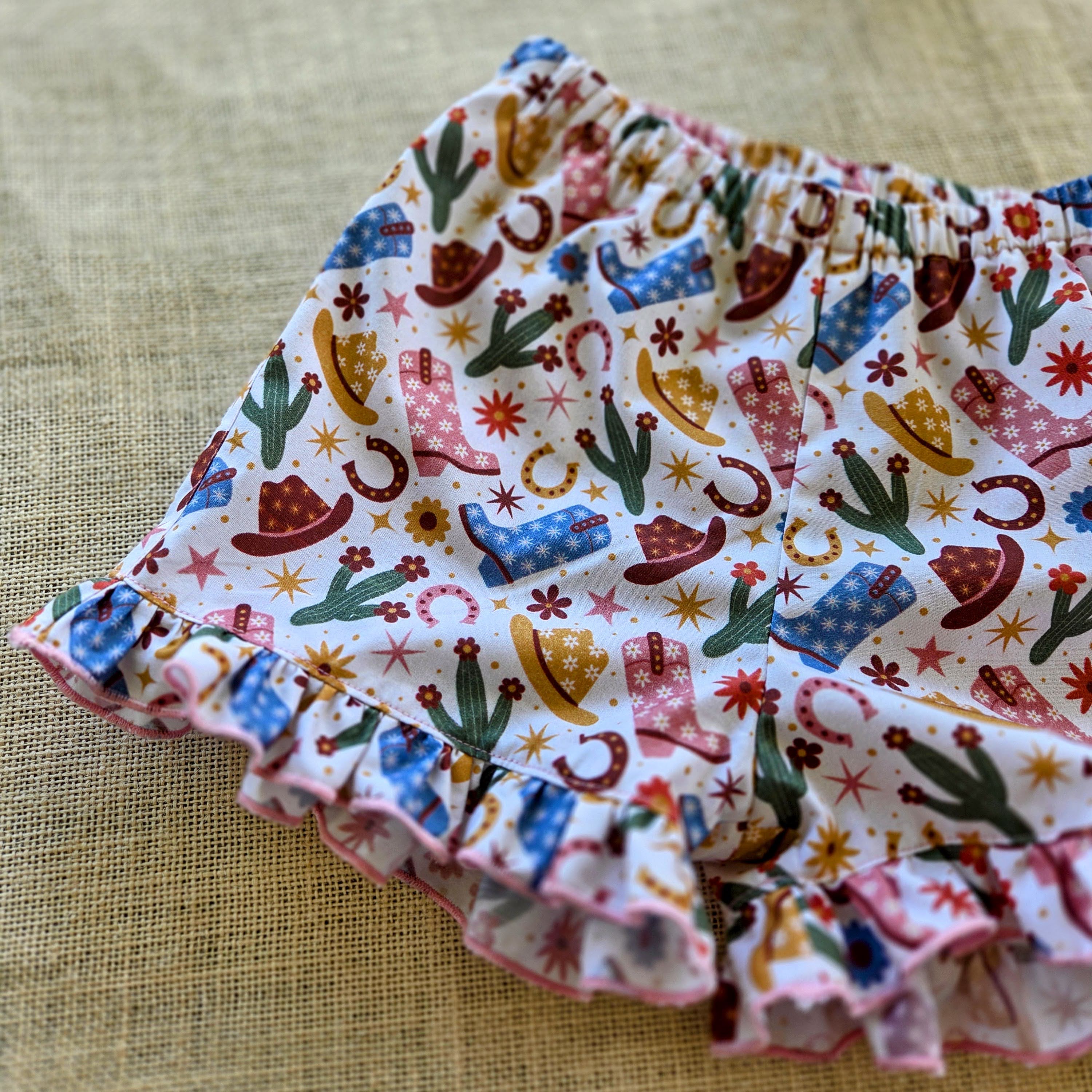 "Western Thrills & Frills" Shorts - Size 3 Years